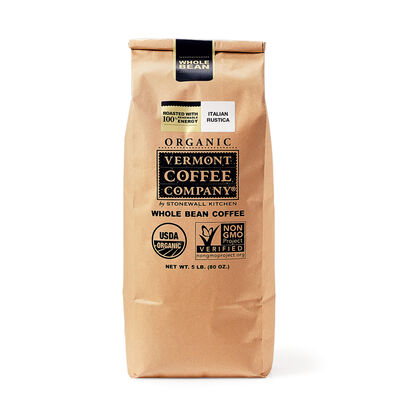 Organic Italian Rustica Whole Bean Coffee 80oz